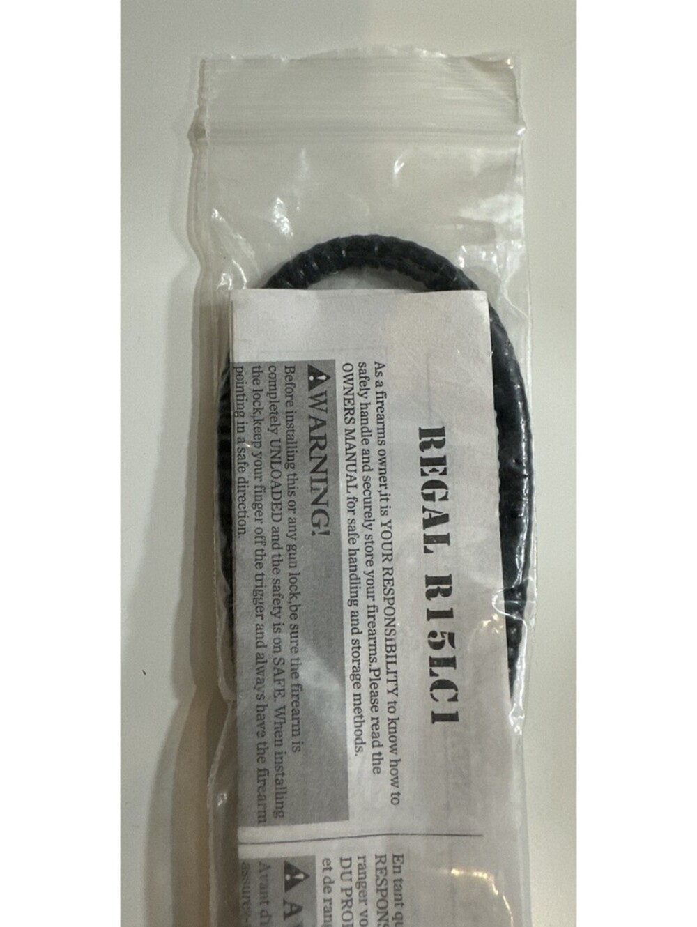 Regal R15LC Gun Safety Cable Lock With Keys - Picture 9 of 9